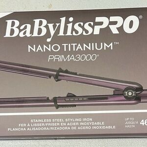 BaBylissPRO Nano Titanium Prima3000 Hair Styling Iron - Purple